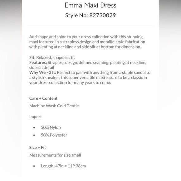 New Free People Emma Maxi Dress/ size XS - Picture 9 of 10